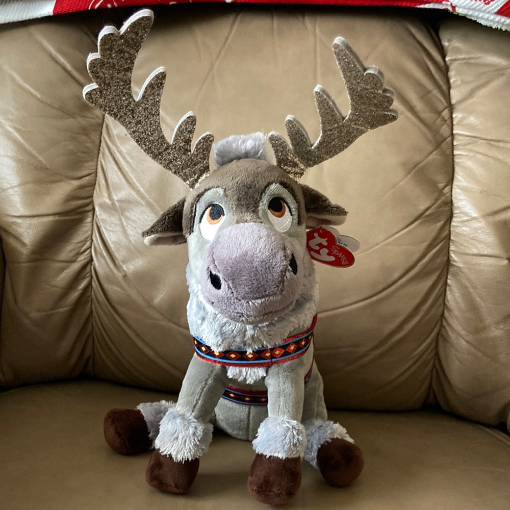 TY Sparkle Disney Frozen 2 Stuffed Sven Plush 10”